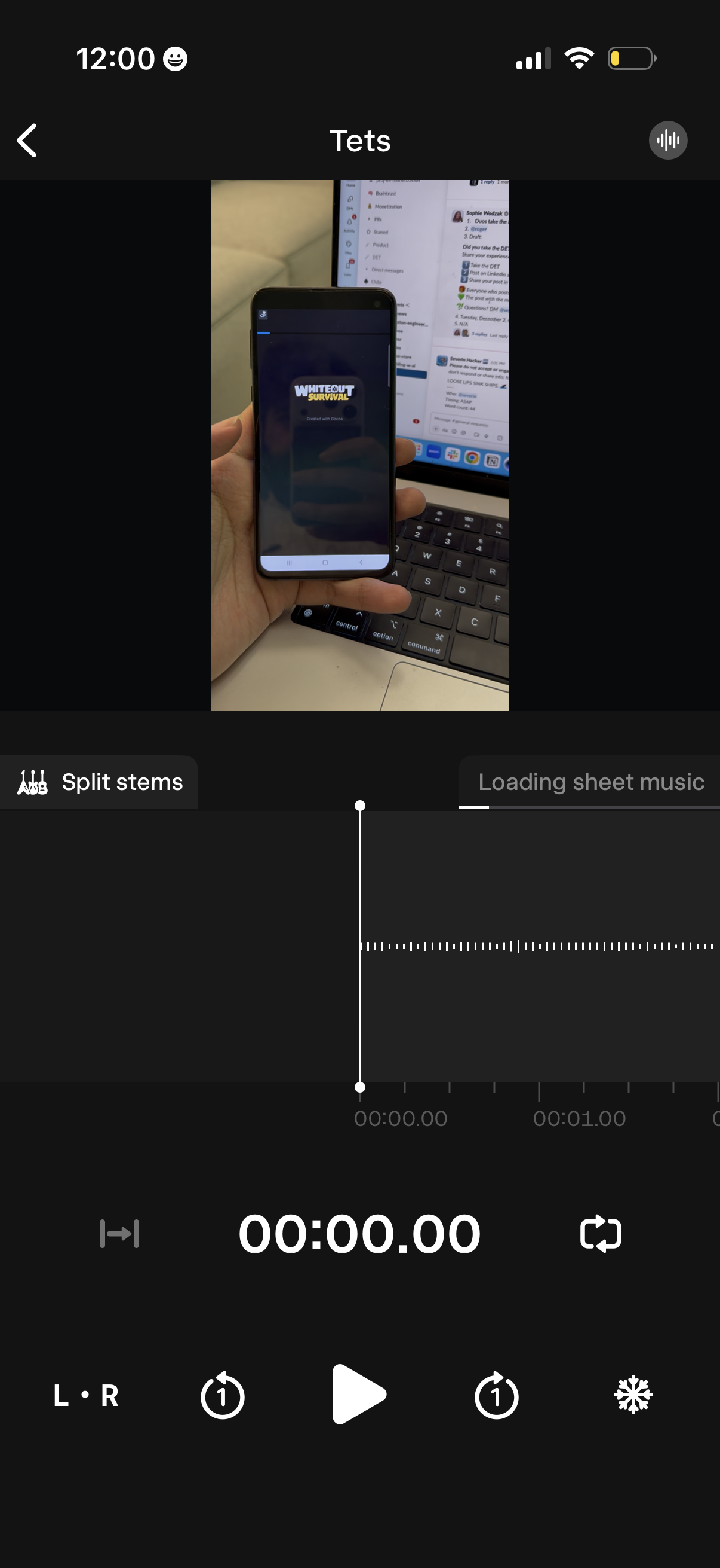 bluenote error screenshot